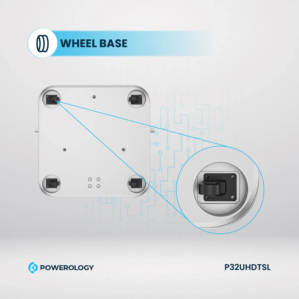 Powerology Android 32” UHD 60 Hz Tabletwith Stand 8+128 GB - Silver – image 7