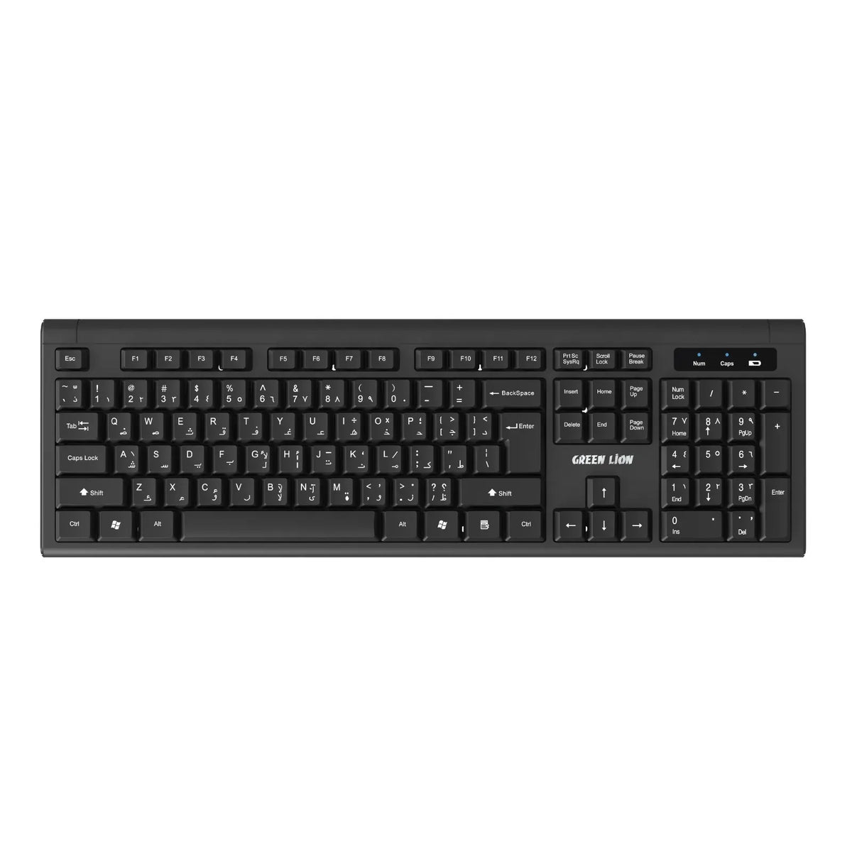 Green Lion Gkm 200 Wireless Combo Keyboard and Mouse Black – image 2
