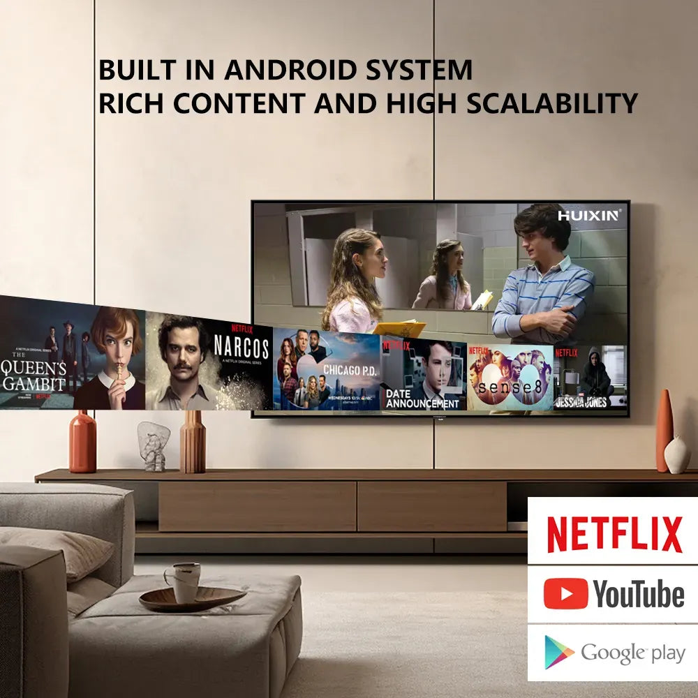Powerology Break Proof Android Smart TV 55 Black – image 4