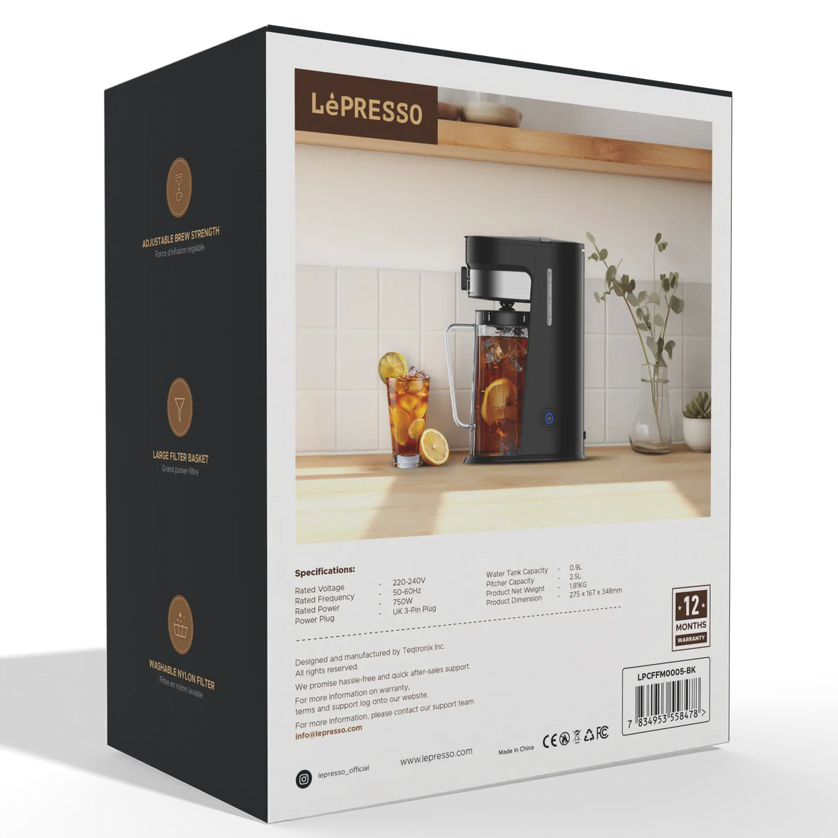 LePresso Cold Brew Machine Ice Coffee Tea Black – image 10