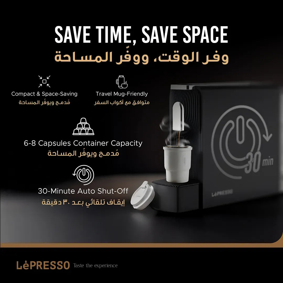 Lepresso Baristo Espresso Machine Nespresso Capsule Compatile - Black – image 9