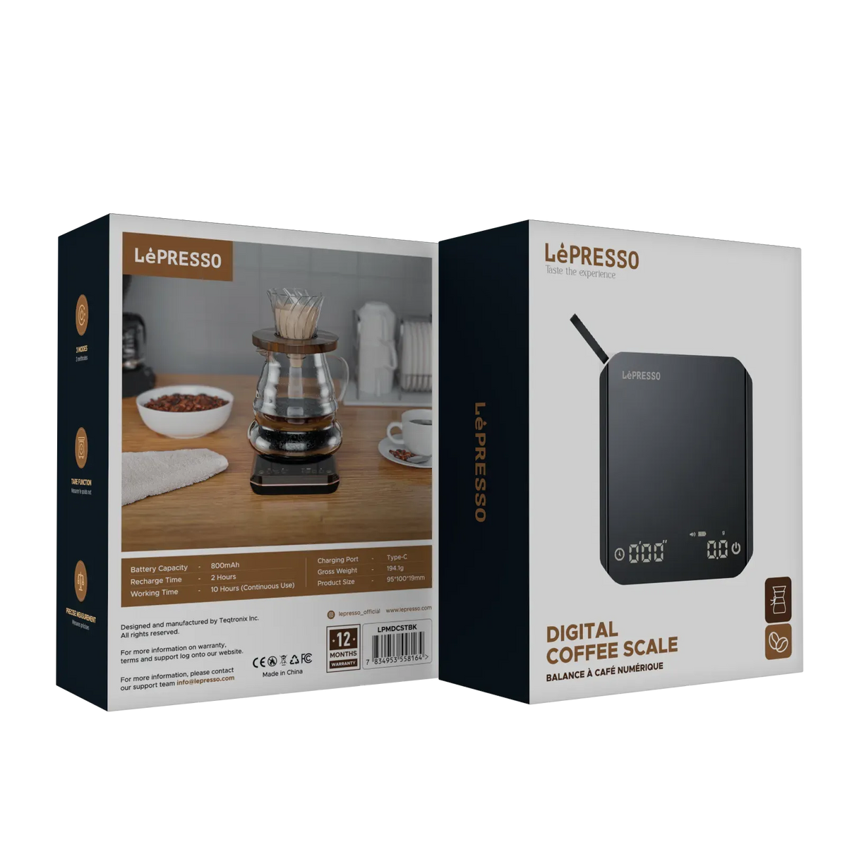 LePresso Digital Coffee Scale Black – image 7