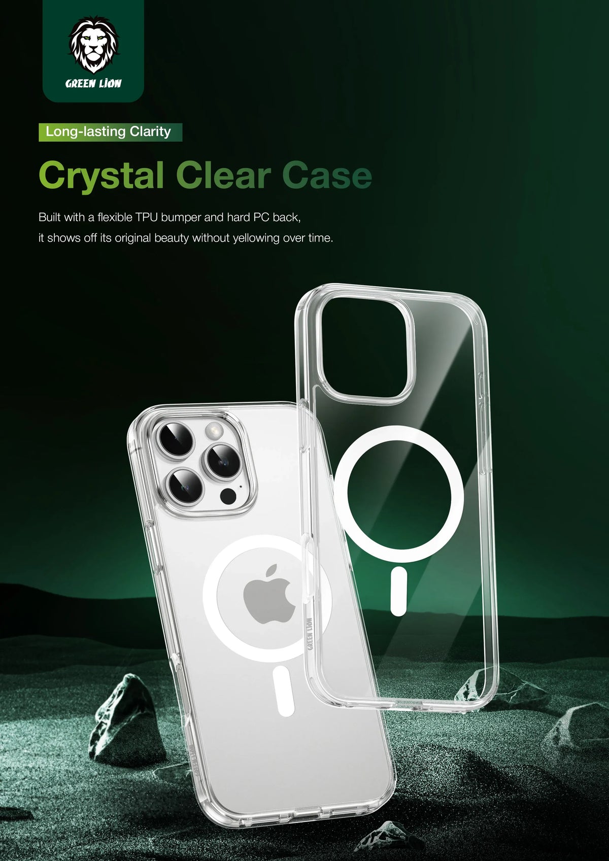 Green Lion Mag Safe Crystal Clear – image 9
