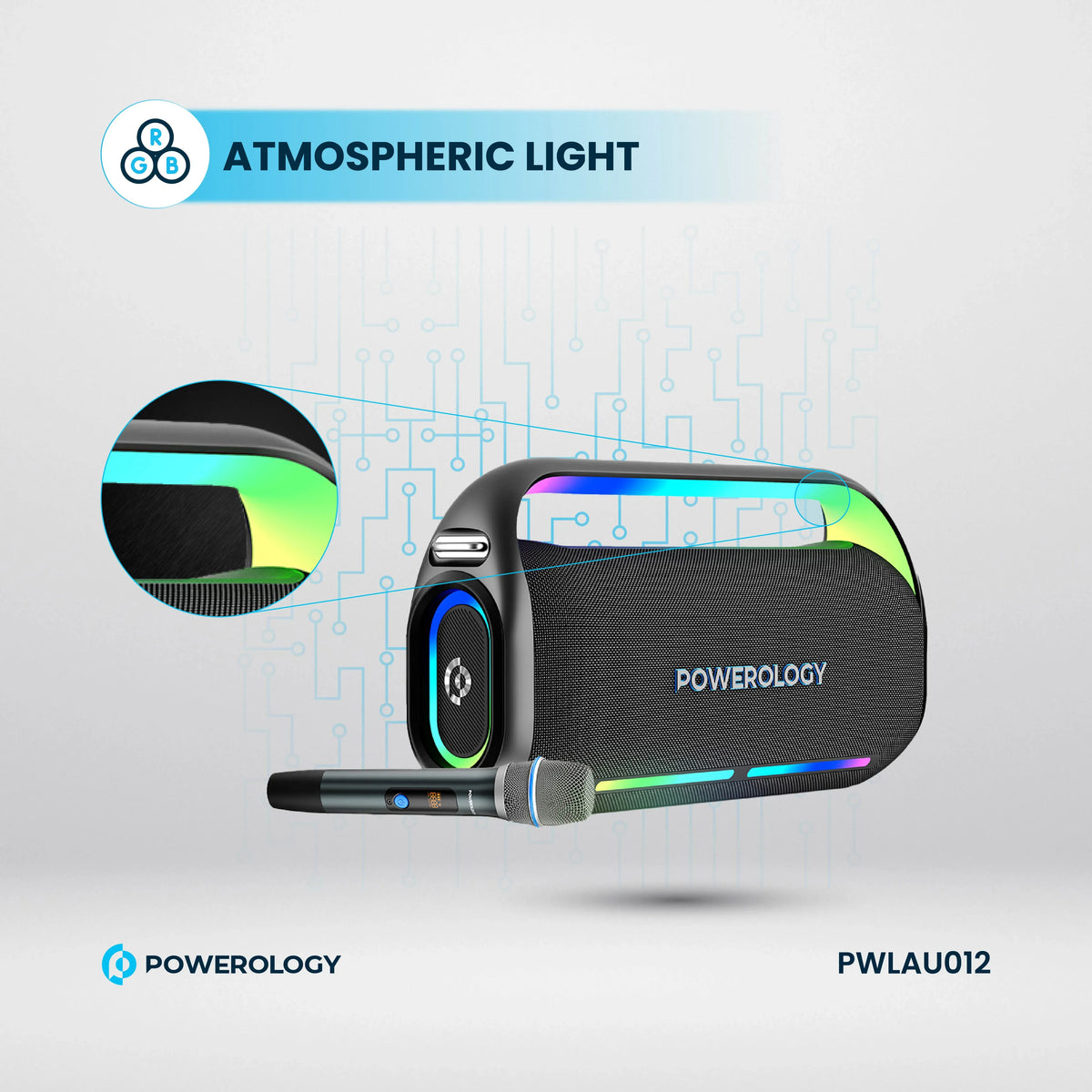 Powerology Deep Bass Party Speaker Black – image 16