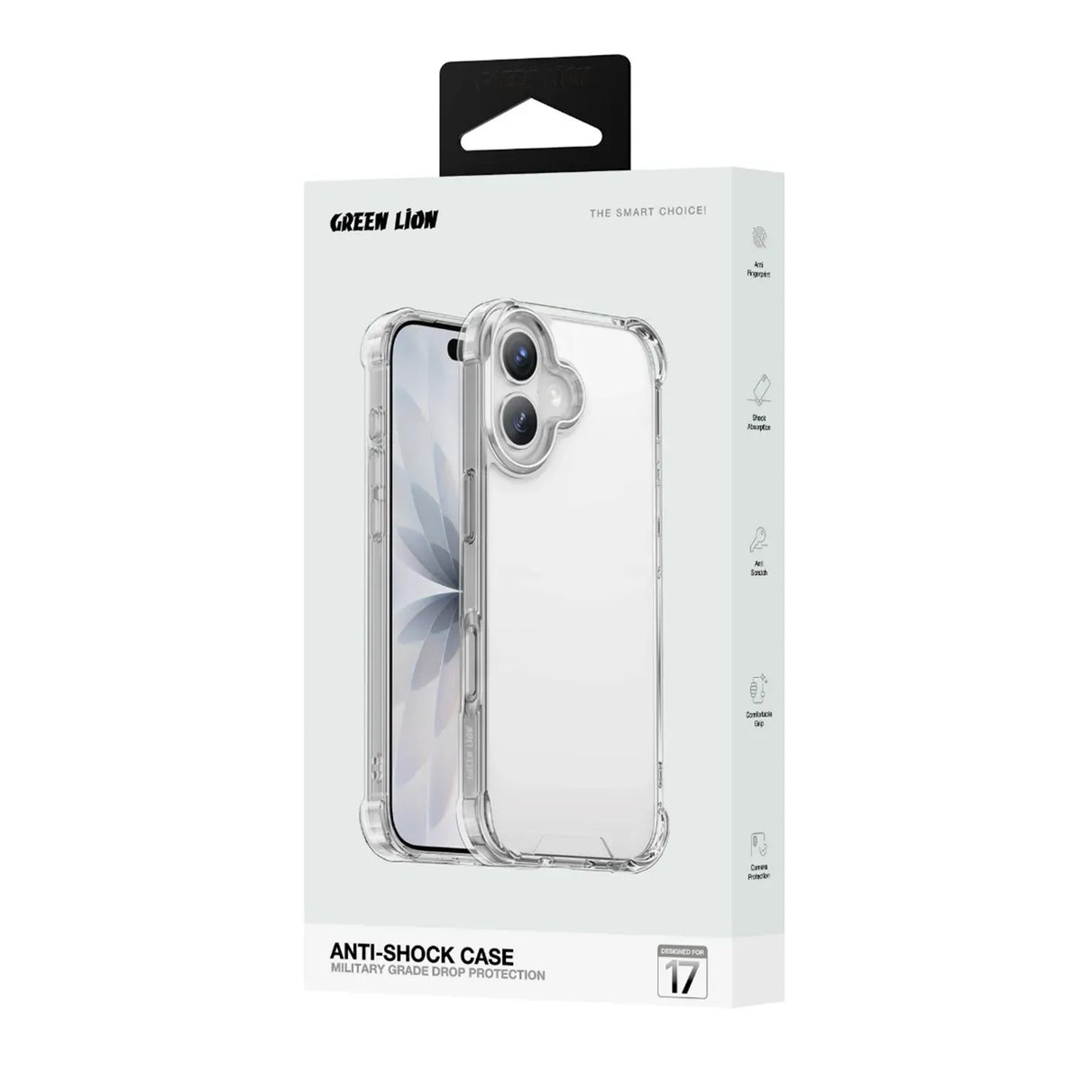 Green Lion Anti-Shock Case - Clear