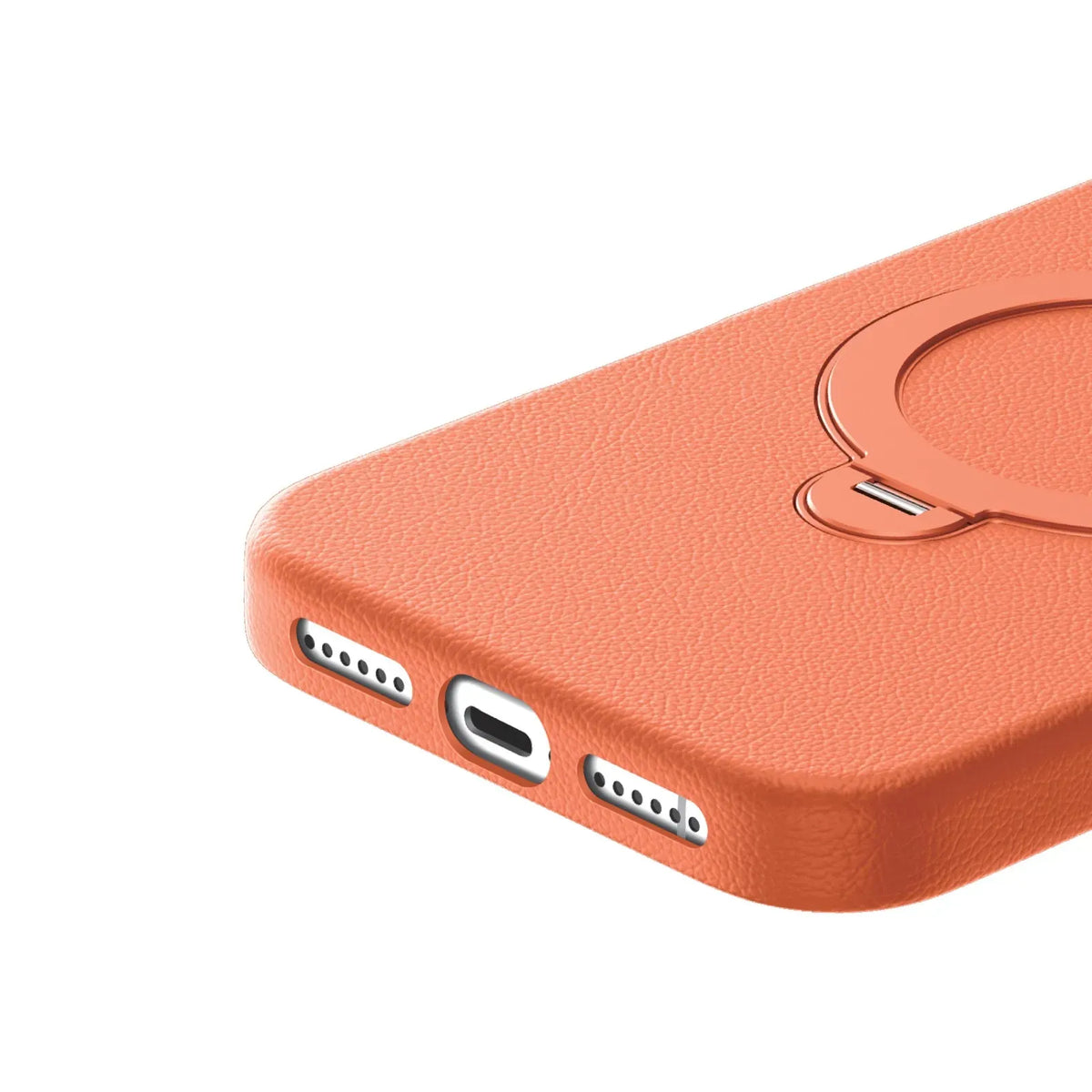 Green Lion Minster Leather MagSafe With Foldable Stand Design - Orange – image 4