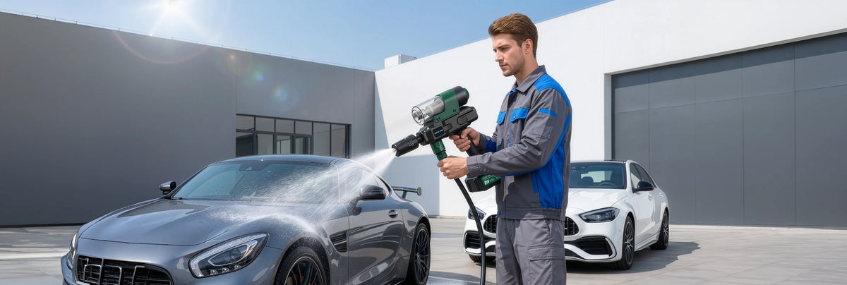 Green Lion Trio Wash Gun Car Wash Vacuum Cleaner Air Blower Black – image 1