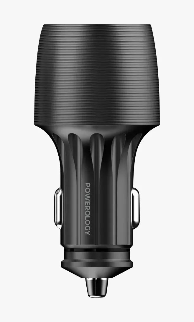 Powerology VELOX 83 W Dual-Port Car Charger with Type-CCable - Black – image 6