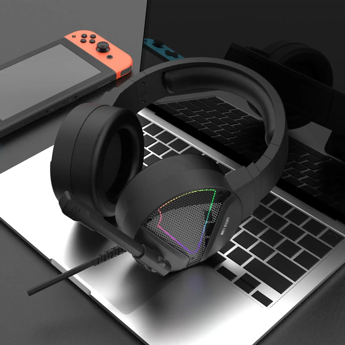Green Lion Gp27x Gaming Headphone Black – image 2