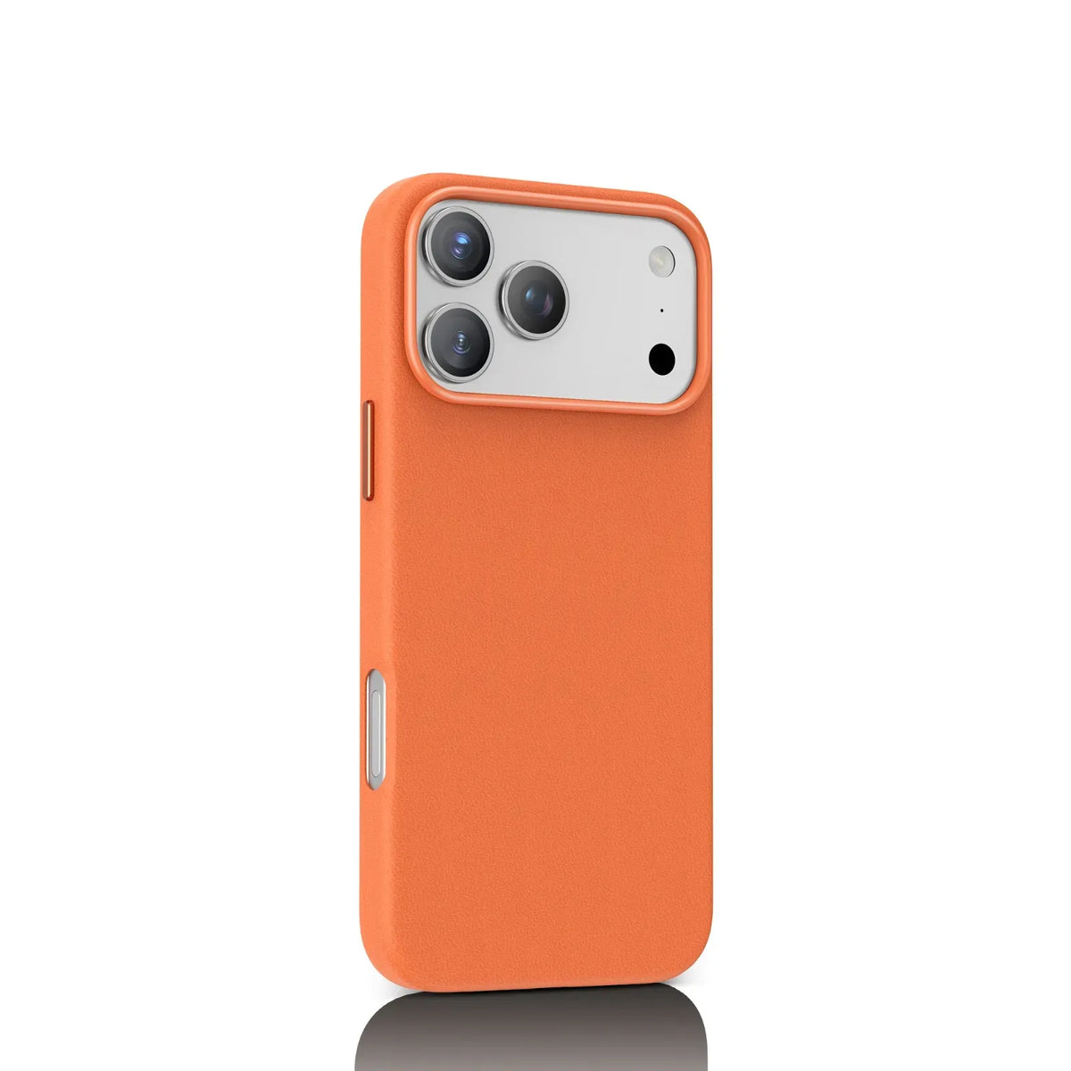 Green Lion Leather Mag Safe Case - Orange