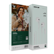 Green Lion Stereo Earphone With Type-CConnector - White