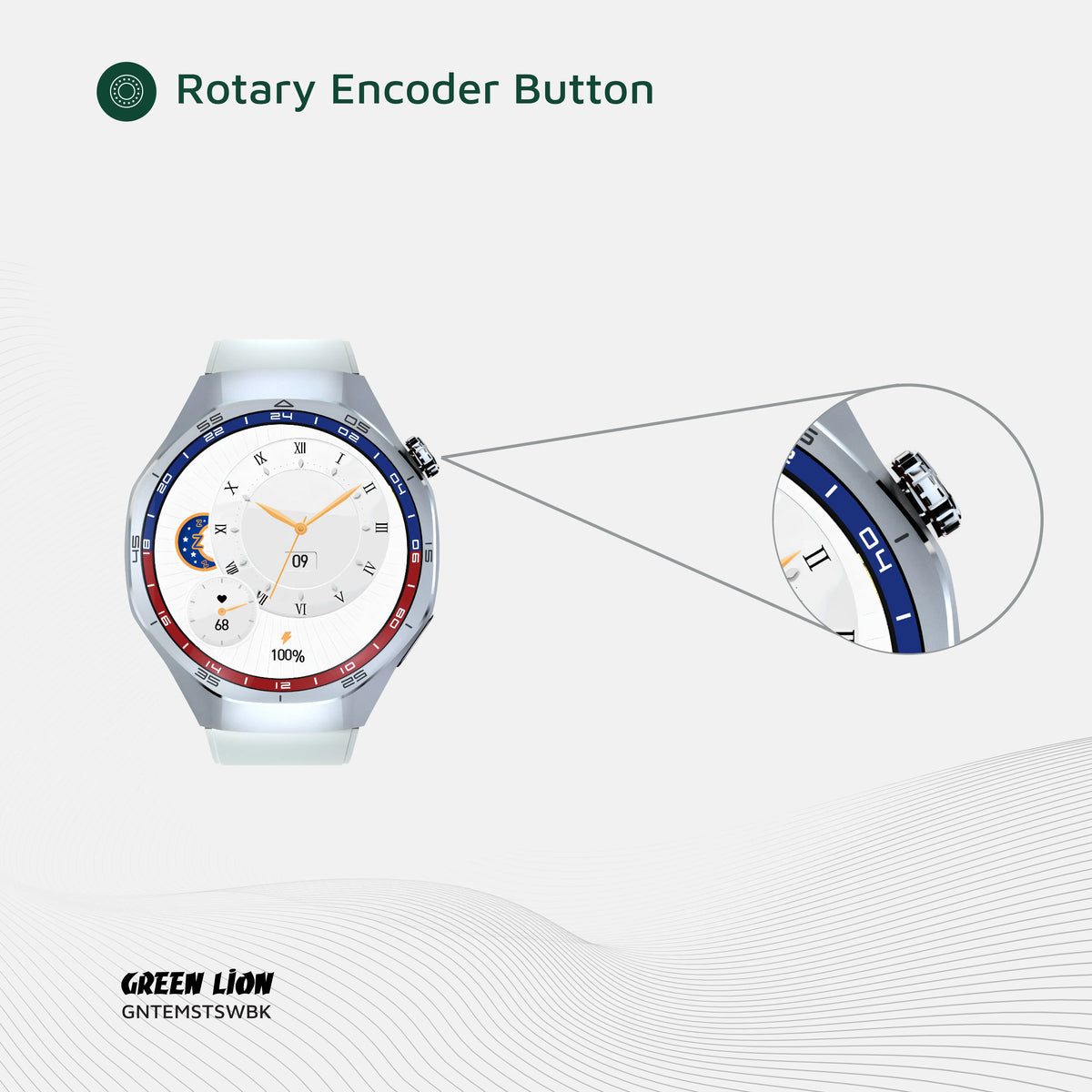 Green Lion Tech Master Smart Watch - Silver – image 15