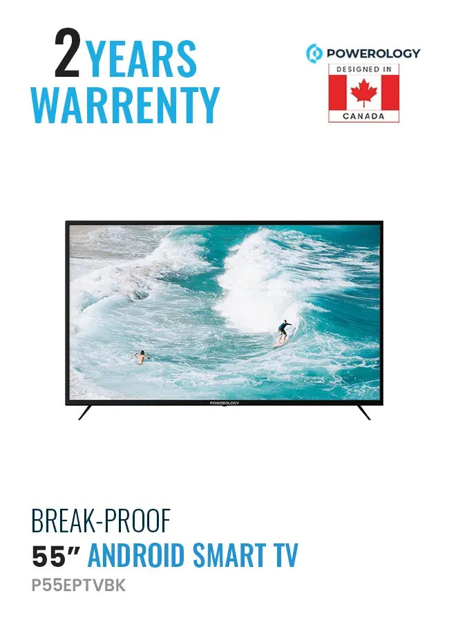 Powerology Break Proof Android Smart TV 55 Black – image 20
