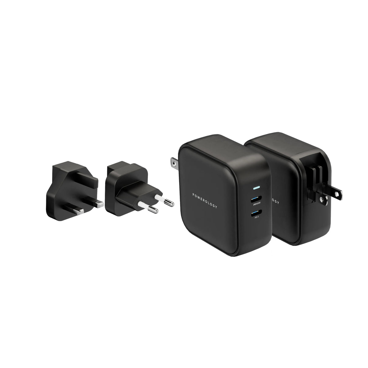 Powerology 65 W Dual PDPort World Travel Kit - Black – image 2