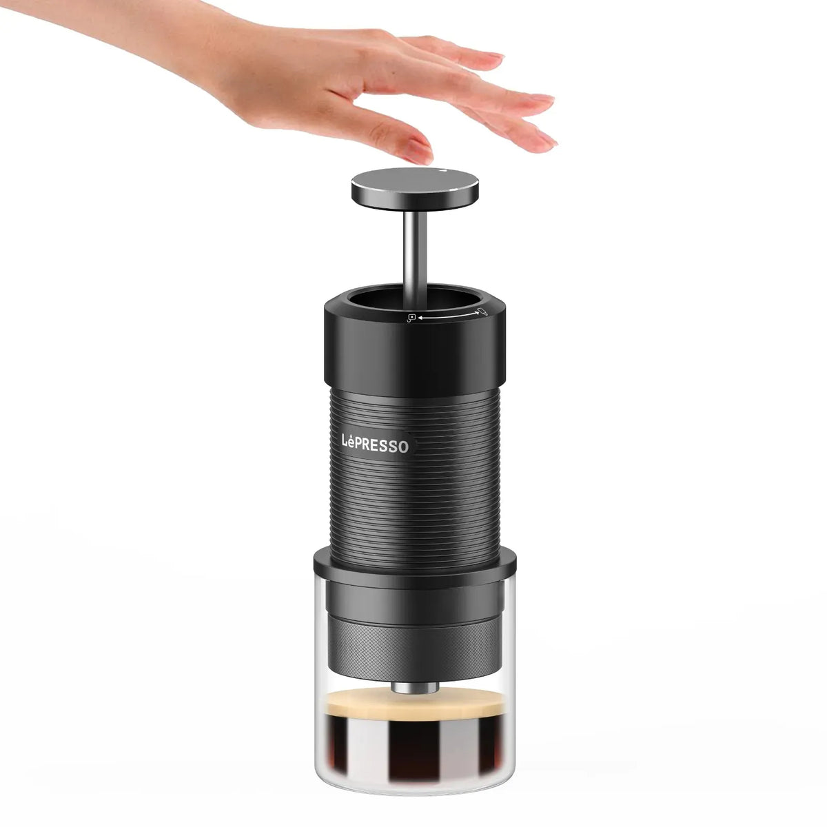 LePresso Hand Press Espresso Maker Black – image 4