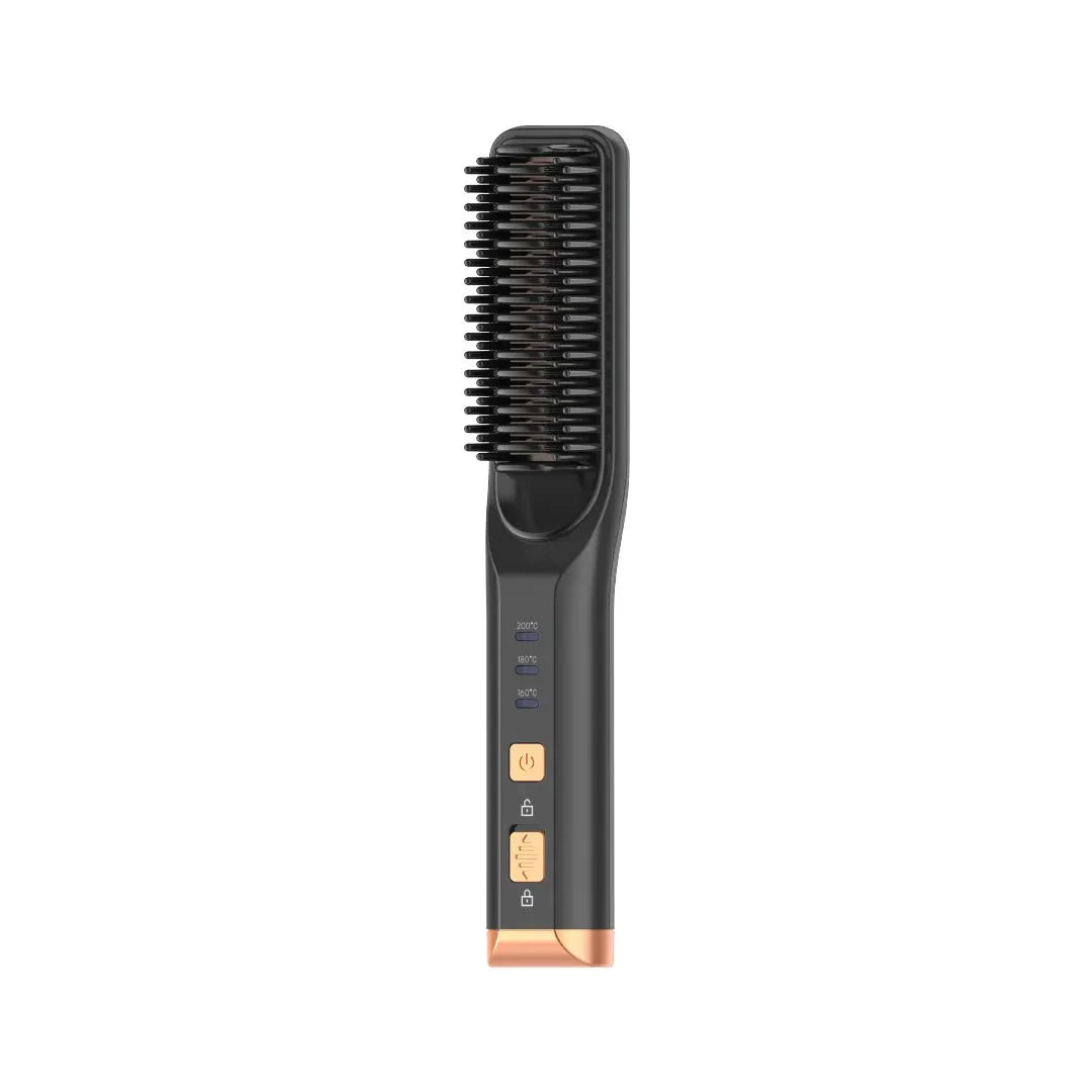 Green Lion Cordless Beard& Hair Straightener - Black