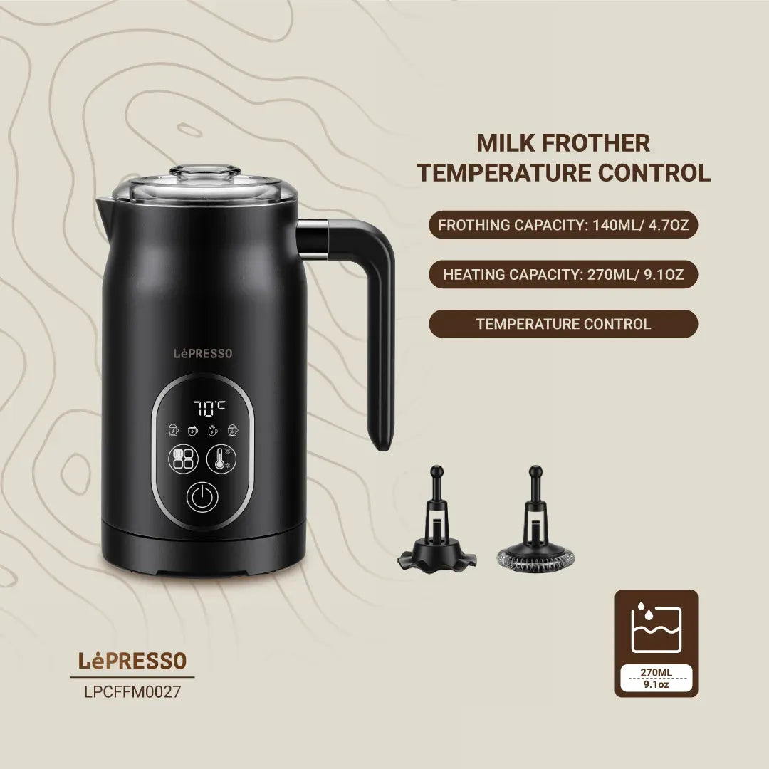 LePresso Four Froth Milk Frother Black – image 4