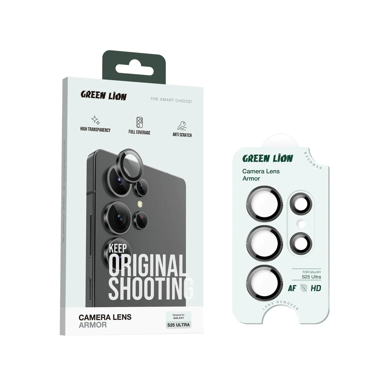 Green Lion Camera Lens Armor for S25 Ultra Black – image 15