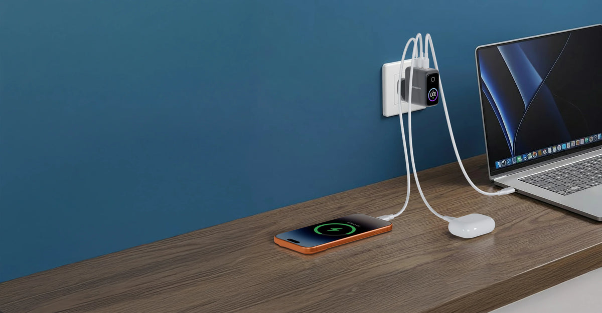 Powerology Voltflow 100w Avs Gan Wall Charger Gray – image 2