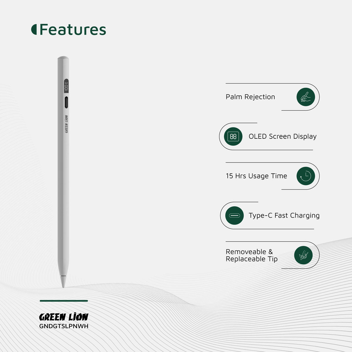 Green Lion Digital Stylus Pencil White – image 18
