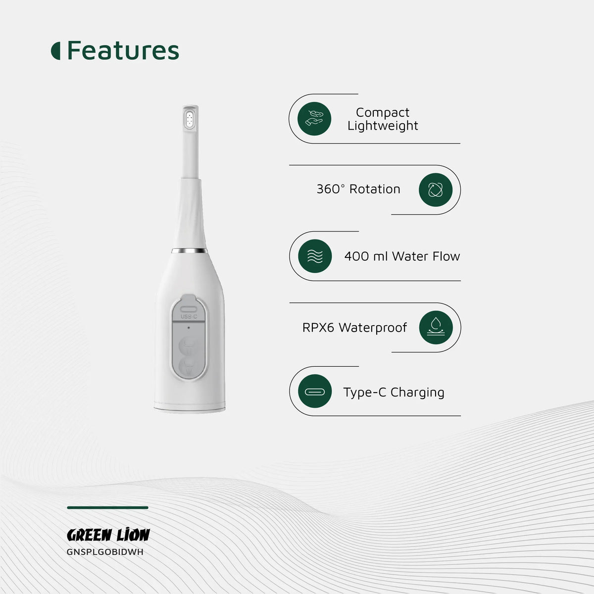 Green Lion Splash Go Portable Bidet White – image 12