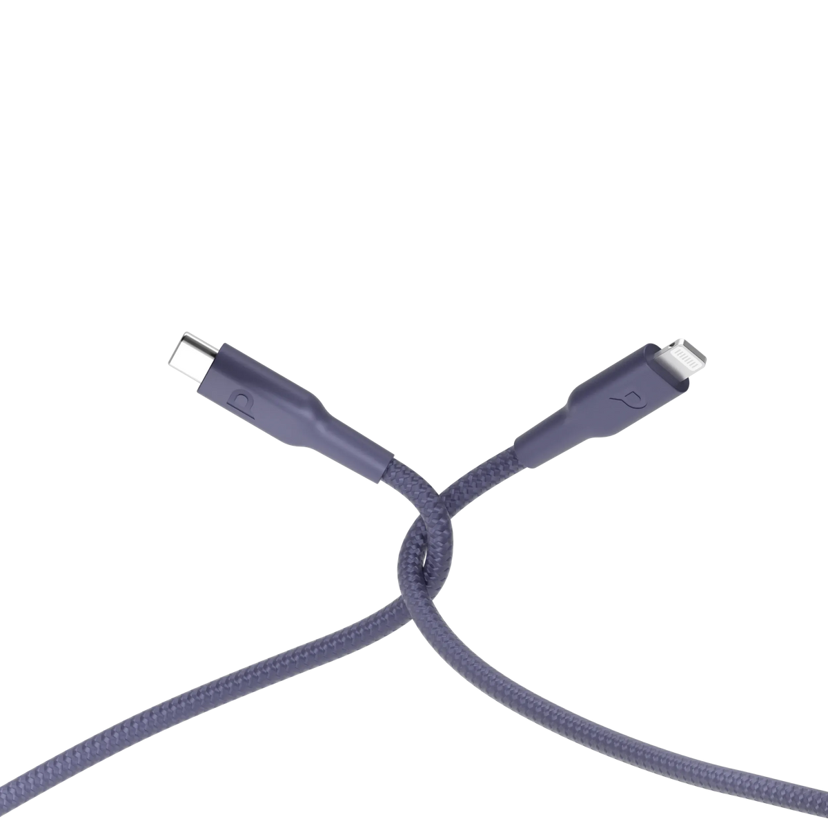 Powerology Braided USB-C To Lightning Data&Fast Charge Cable - Purple