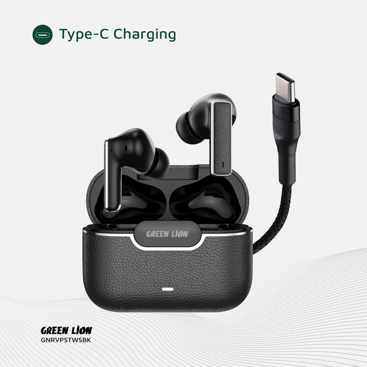 Green Lion River Plus True Wireless Earbuds - Black – image 9