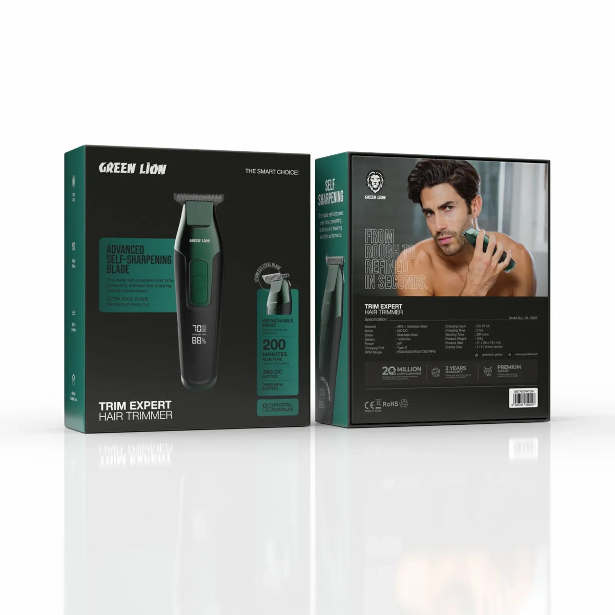 Green Lion Trim Expert Hair Trimmer Green – image 3