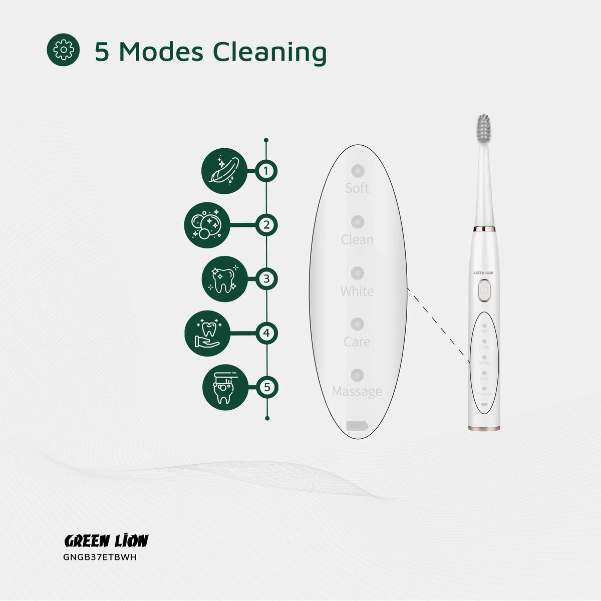 Green Lion GB-37 Electric Tooth Brush - White – image 15