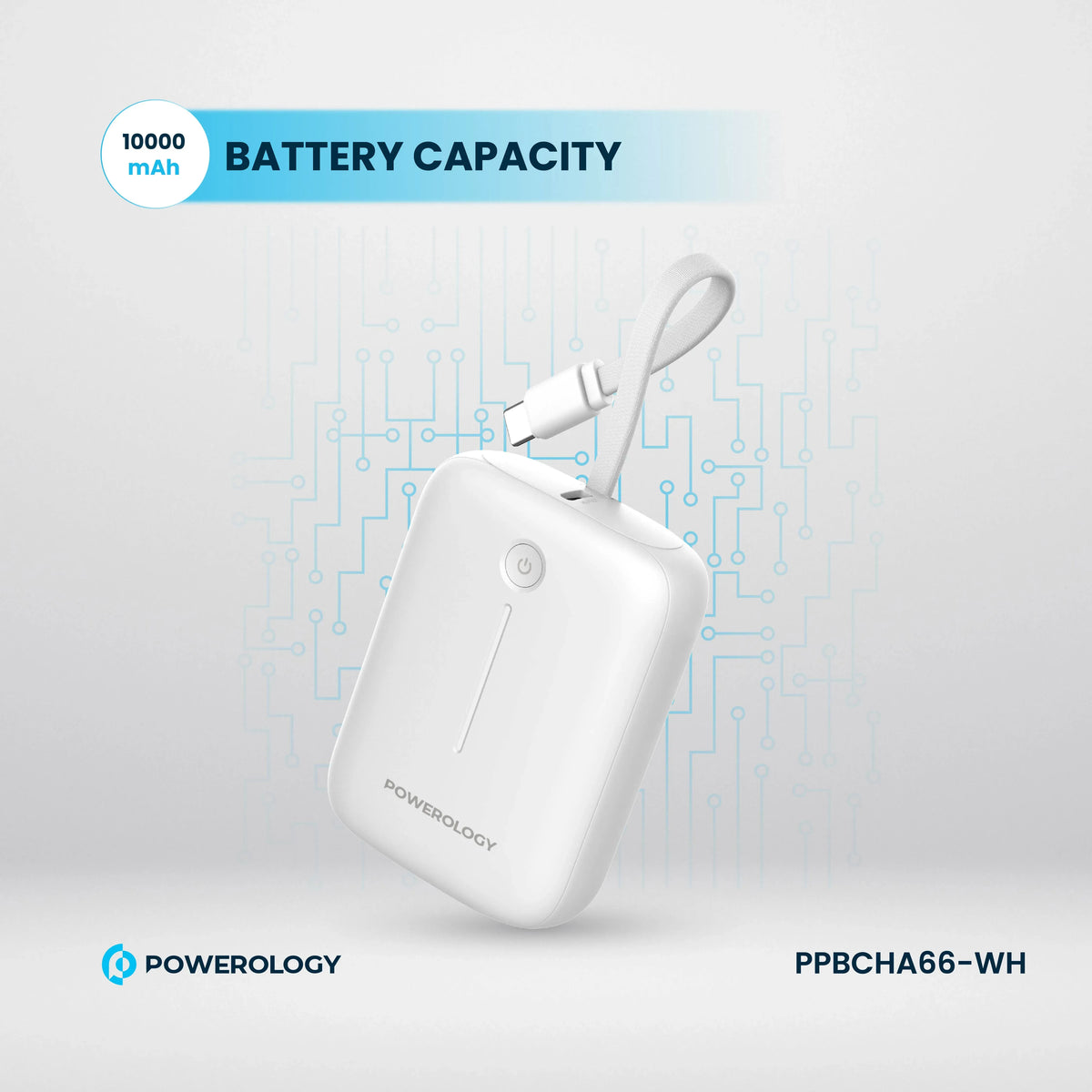 Powerology 10000 m Ah Power Bank - White – image 8