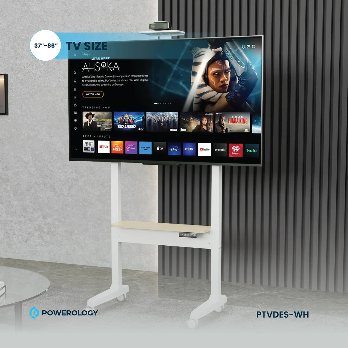 Powerology Electric TVStand - White – image 16