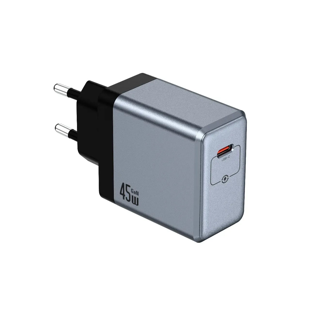 Green Lion Gan Premium Eu Plug Wall Charger PD 45w Gray – image 3