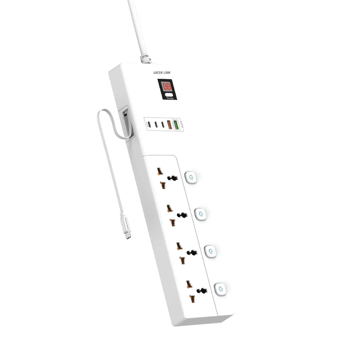 Green Lion GS-800 Power Socket 2 M 3500 W - White