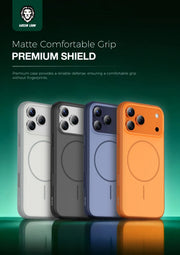 Green Lion Patric Mag Safe Premium Matte Finish Case - Black