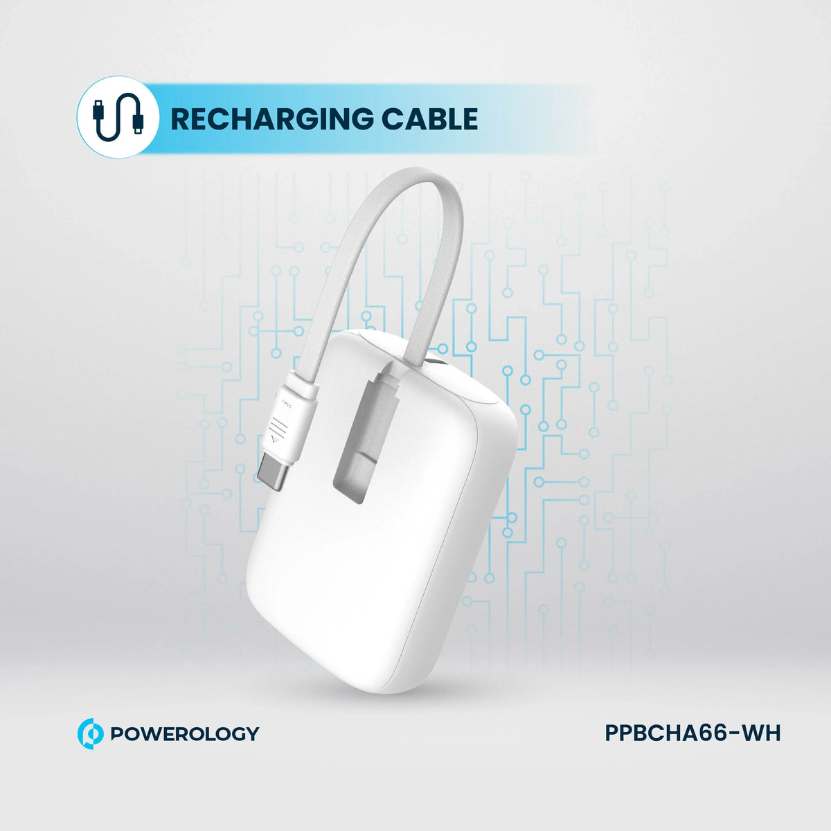 Powerology 10000 m Ah Power Bank - White – image 6