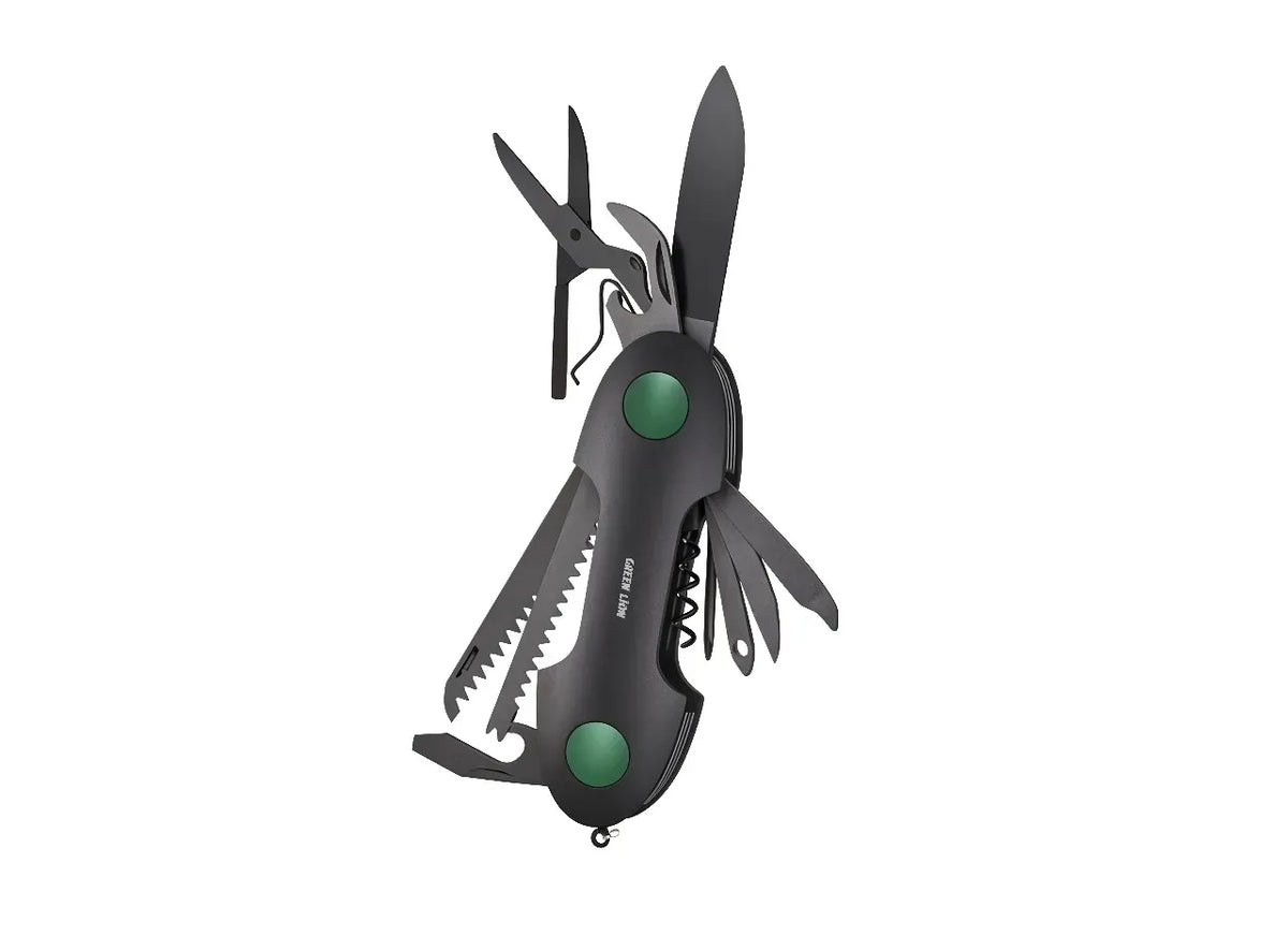 Green Lion 14 in 1 Multi Tool Key Chain Knife Black – image 6
