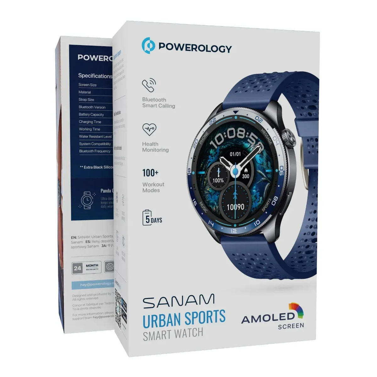 Powerology Sanam Urban Sports Smart Watch - Blue – image 5