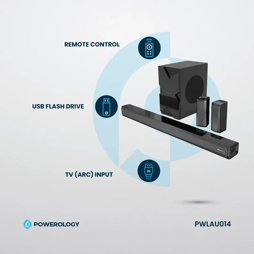 Powerology 5 1ch Home Theater System Black – image 8