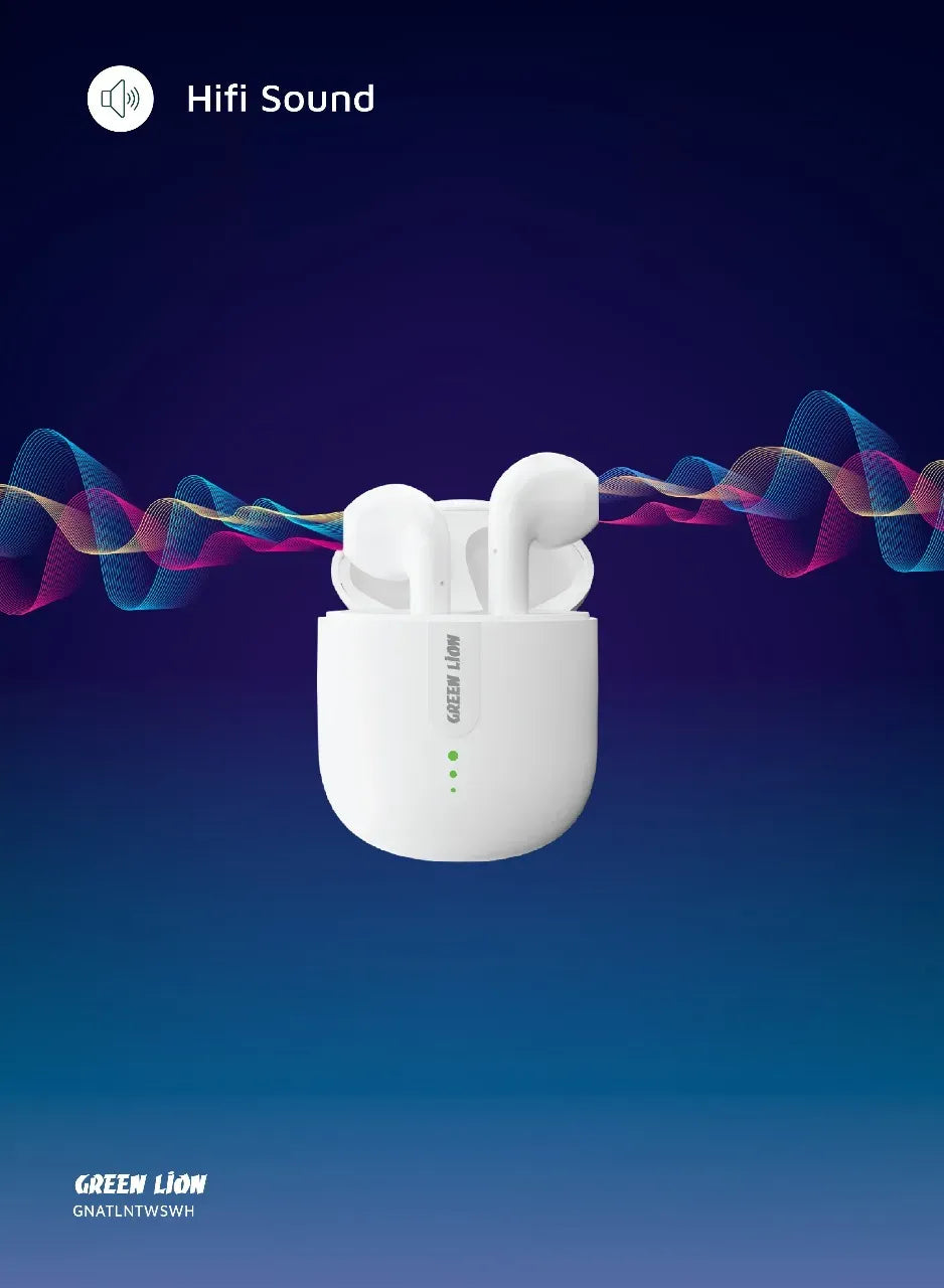 Green Lion Atlanta True Wireless Earbuds - White – image 9