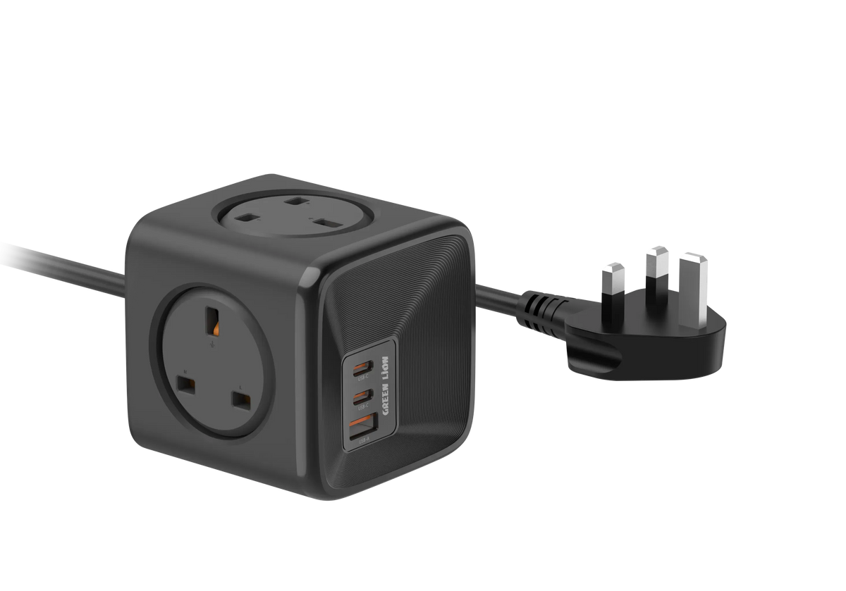 Green Lion 7 in 1 Compact 33w Pps Power Socket Black – image 3
