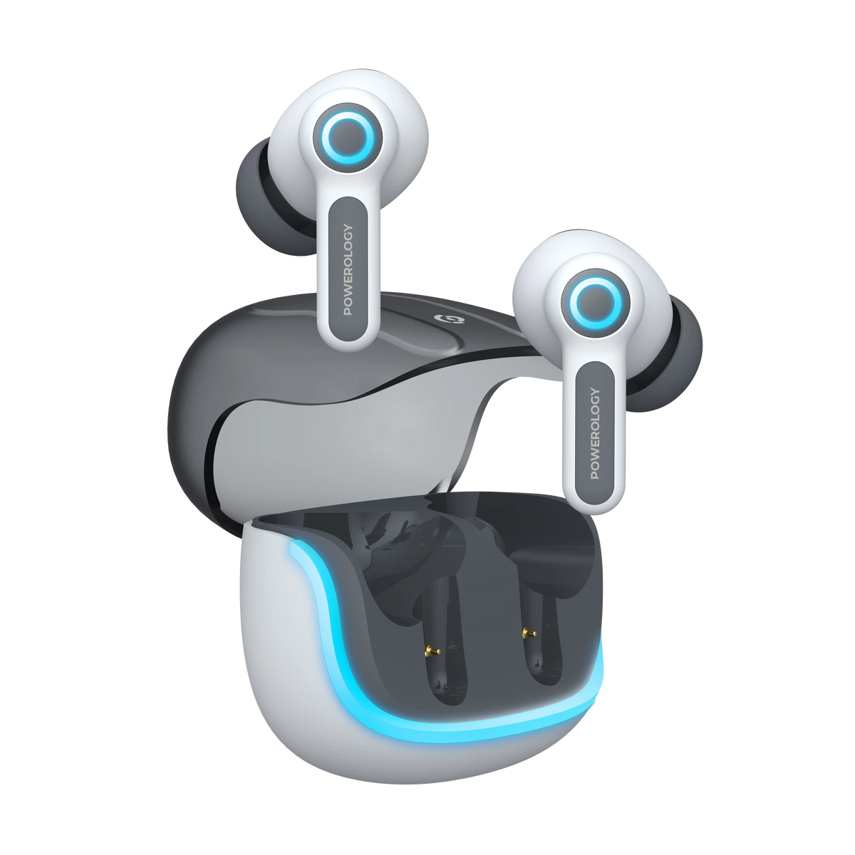 Powerology Quad ENCTrue- Wireless Buds - White – image 2
