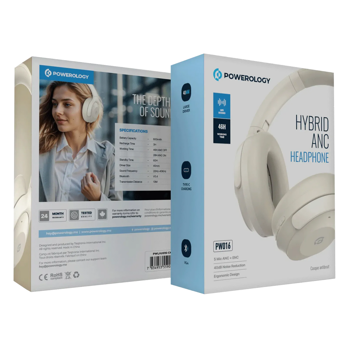 Hybrid ANC Head Phone - Cream – image 11