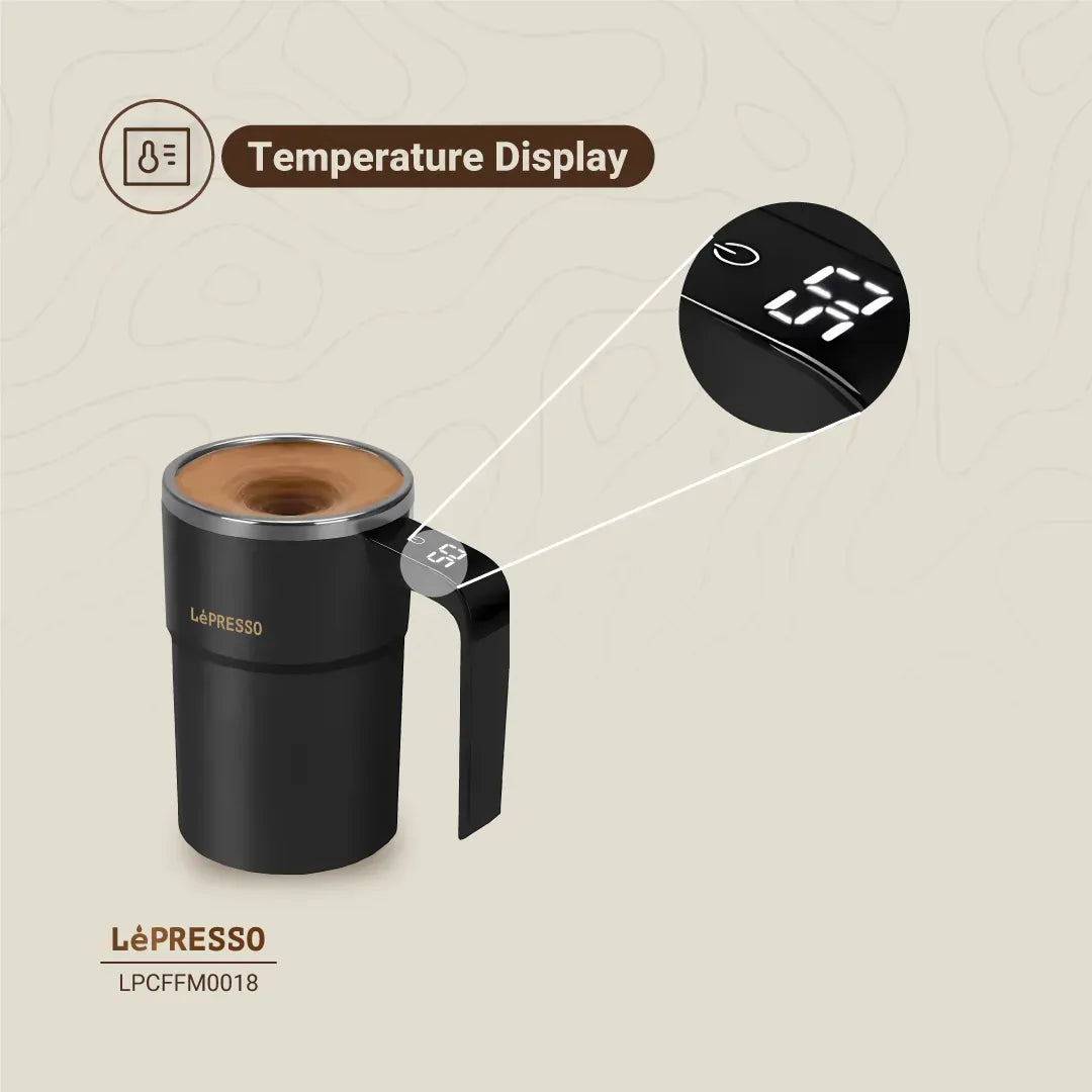 LePresso Stirmagic Auto Stirring Mug Black – image 5