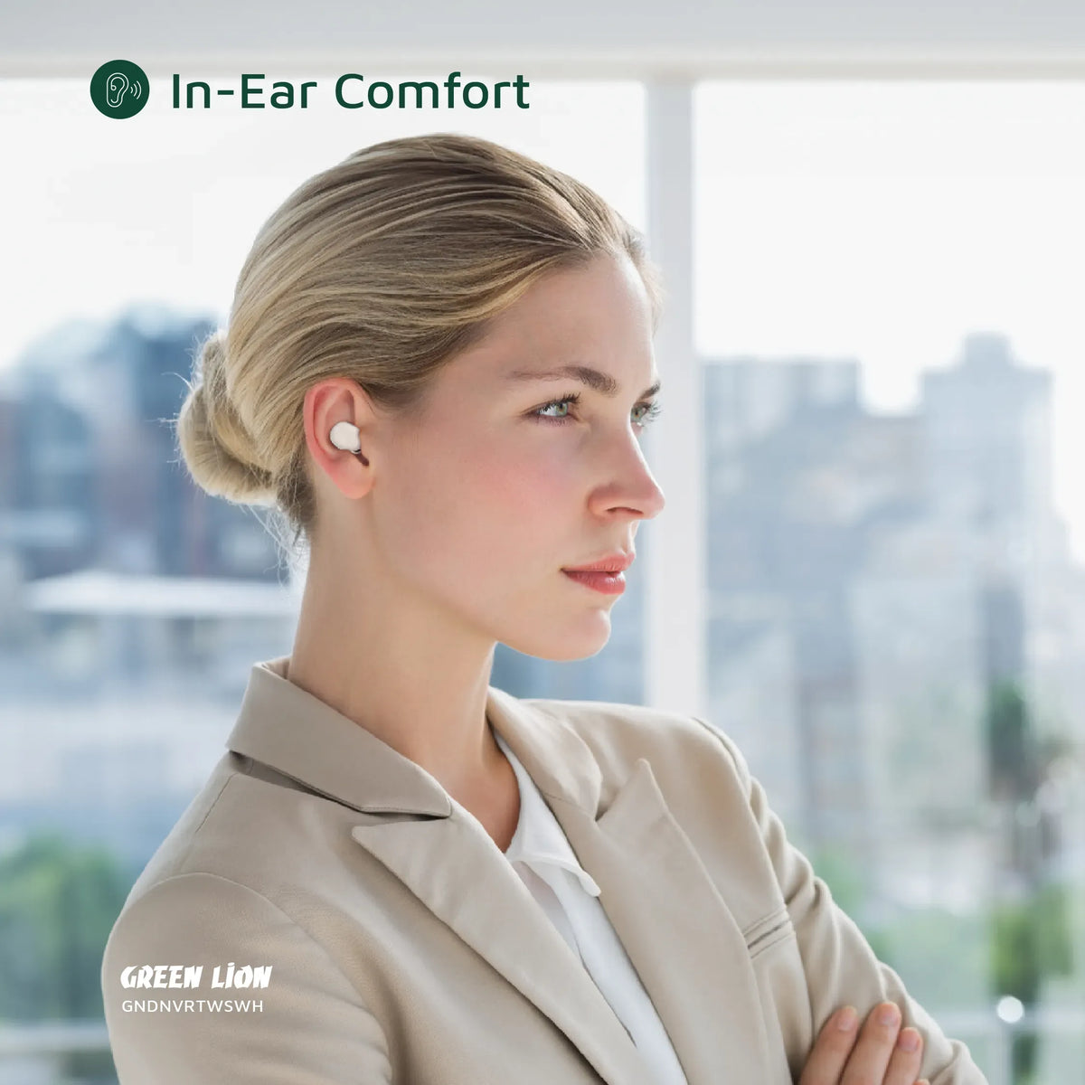 Green Lion Denver True Wireless Earbuds - White – image 8