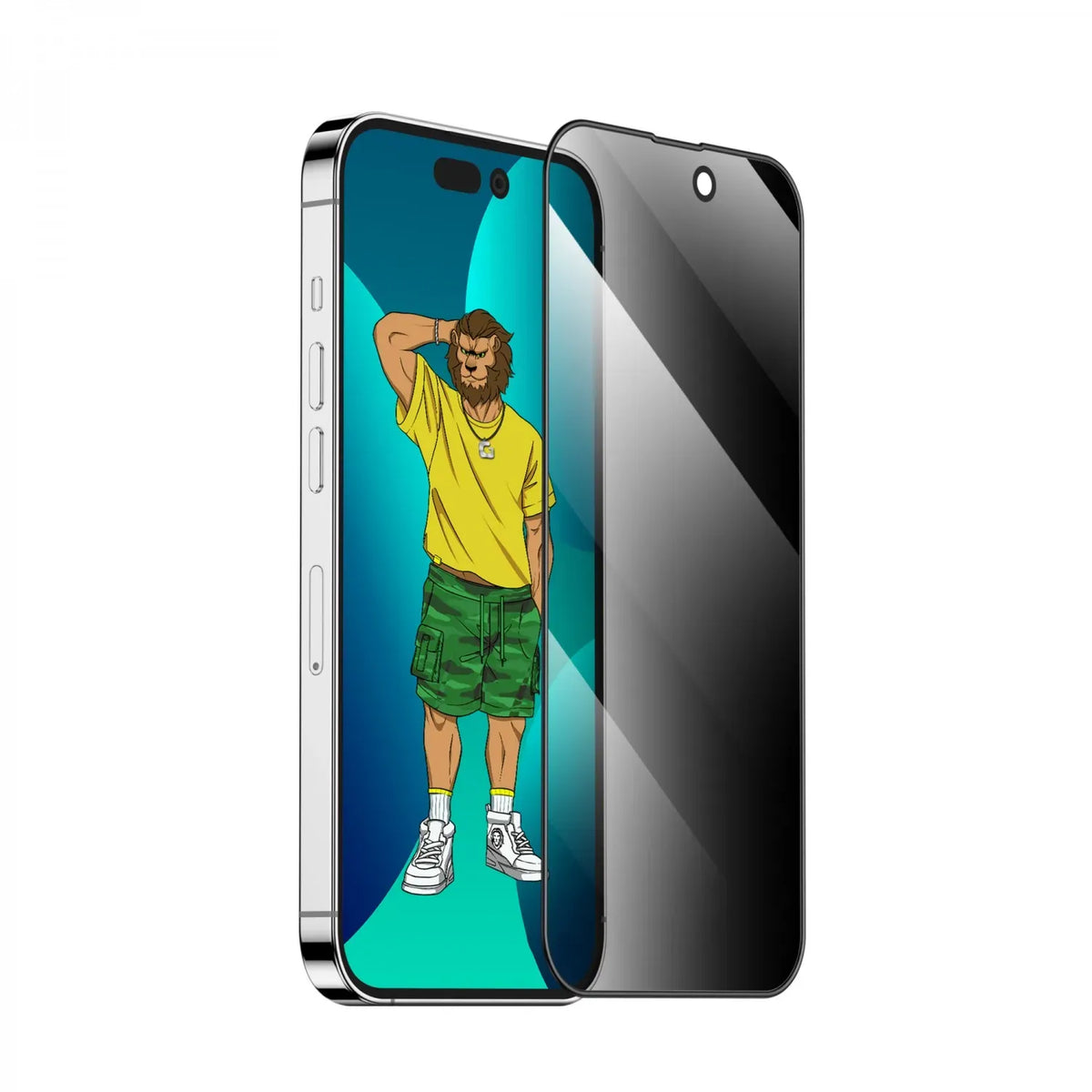 Green Lion 3 DSilicone Plus Screen Protector - Black Edge/Privacy – image 5