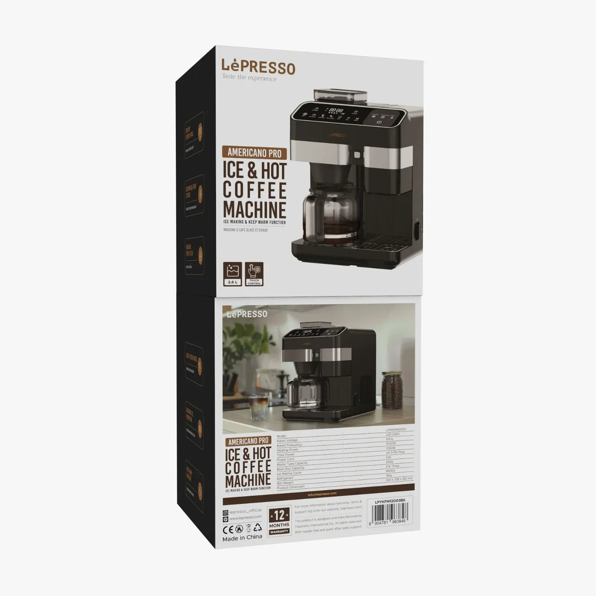 LePresso Americano Pro Ice Hot Coffee Machine Black – image 2