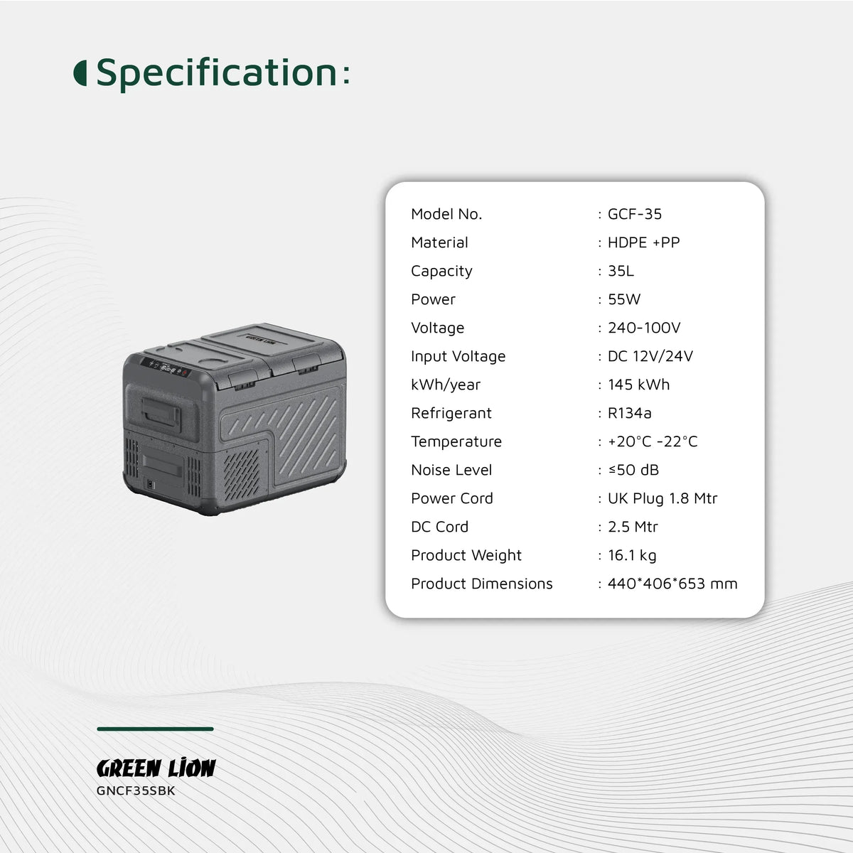 Green Lion GFC-35 Car Fridge - Black – image 7