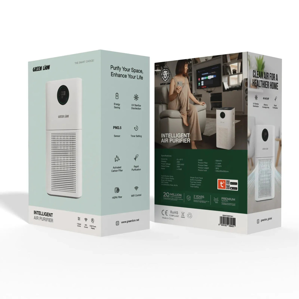 Green Lion Intelligent Air Purifier - White – image 5