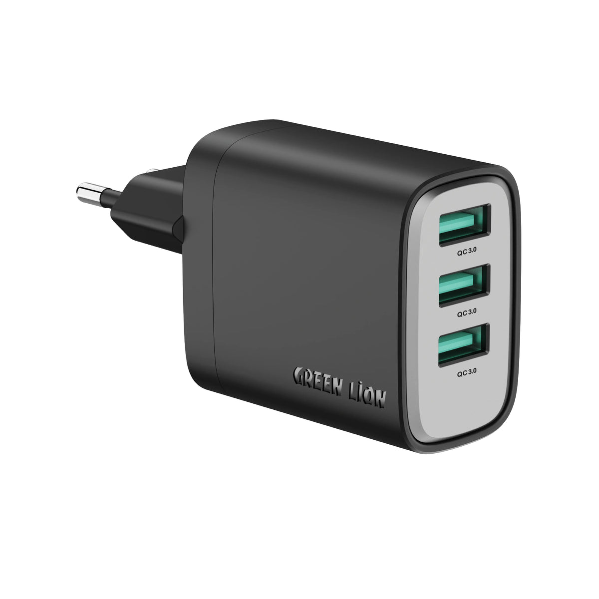 Green Lion SUPRA 24 WGa N UKWall Charger 3*USBA - Black – image 2