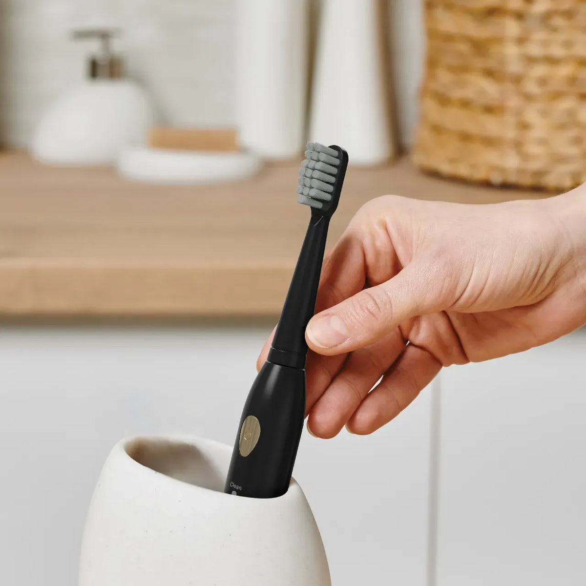 Green Lion Sonic Plus Rechargeable Toothbrush - Black – image 3